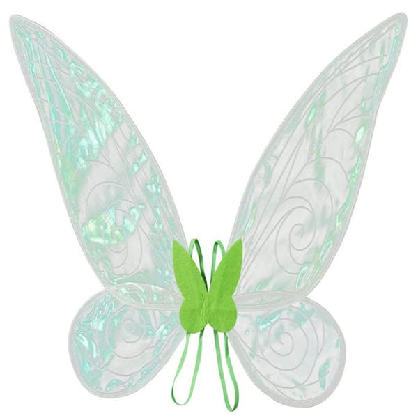 Bestselgere - fevinger for voksenutkledning, glitrende, transparente vinger, Halloween-fe kostyme, englevinger for barn, jenter, kvinner
