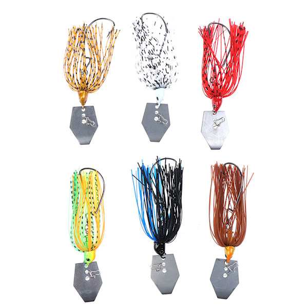 11g Chatterbait Blade Bait with Rubber Skirt buzzbait Fishing Lures Tackle ER