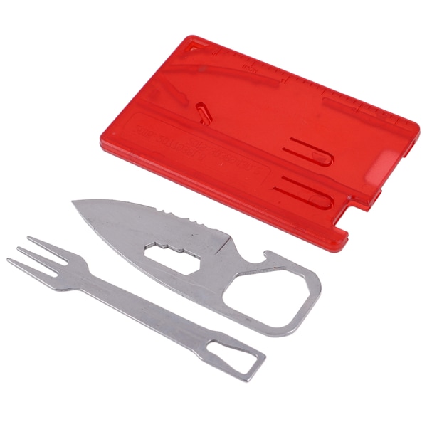 1set Outdoor Survival Camping Tactical Sets Cutlery Multifunctio Red