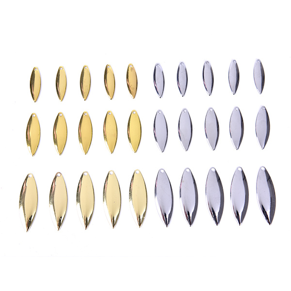 DIY Spinner Bait Fishing LuY pjBWWMU Details about / 50pcs Willow Spinner Blades Smooth Finish