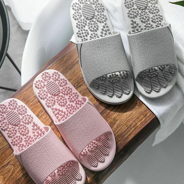 Kop Foot Massage Slippers Open Toe Non Slip Sandals Spa Beach Shoes Purple 36 37 Fyndiq