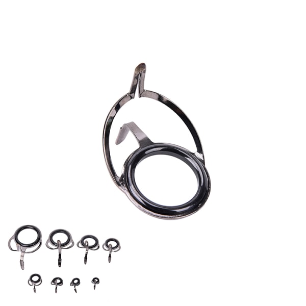 Details about  / 5Pcs Rod Guide Ring Kit Portable Rod Repair Parts Tools Guide Ring Black New