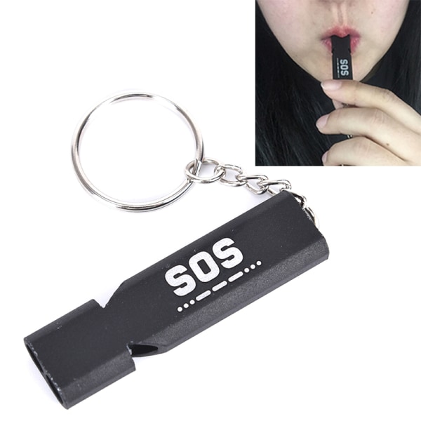 2 Pcs 120db Loud Emergency Survival SOS Whistle Camping Hiking Keychain Outdoor