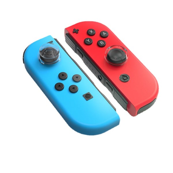 No name Til Nintendo Switch Joy-con/lite Håndtag Gennemsigtig Silikone Joystick Cap 4 Pack Ns Tilbehør