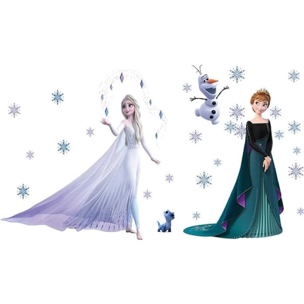 XXL Frozen Disney Frozen Väggdekaler Avtagbara Vardagsrum Elsa Väggdekal
