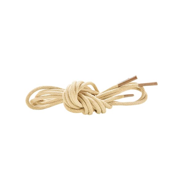 Snørebånd - Vanilje - Beige - Runde voksede [80 cm]