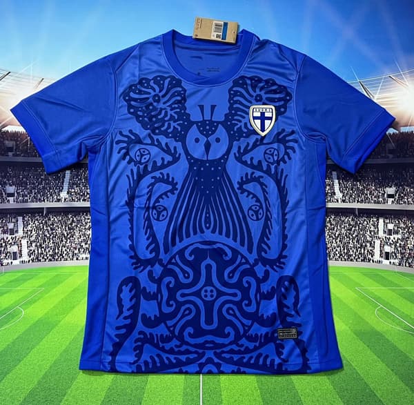 2026 Finland Fotbolls-T-shirt, ingen storlek, S-2XL