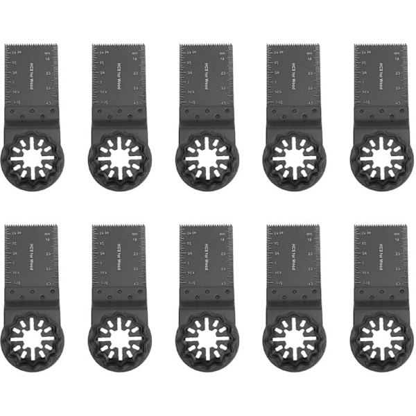 10 stk. oscillerende savklinger, oscillerende multi-værktøjstilbehørssæt, universalsavklinge til Dremel, Bosch, Makita, Fein