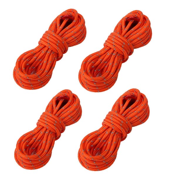 4 stk/sett Paracords 550 Tau Paracord Snøre ORANSJE
