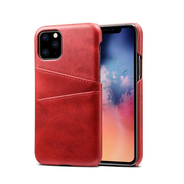 Your Case Iphone 11 Pro | Vegansk Læderskal Med Kortholder, Flere Farver! Red