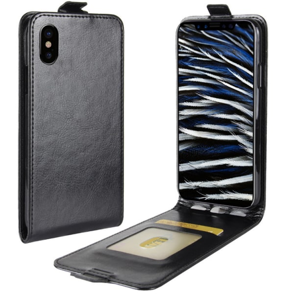 Your Case Tyndt Og Cool Flip-cover Til Iphone Xs Max Black
