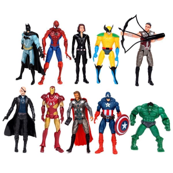 Avengers Superhelte/'avengers' 10-pack Figurer Multicolor