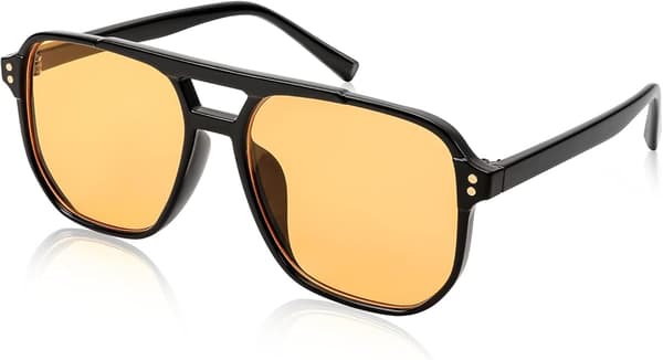 70'er Vintage Firkantede Aviator Solbriller Unisex UV400 Beskyttelse Lette Mode Solbriller