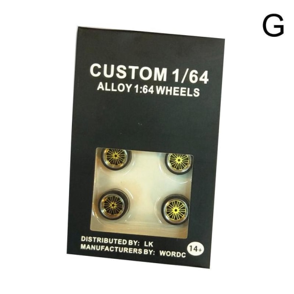 1:64 Alloy Car Model Modification Accessories Metal Wheel G