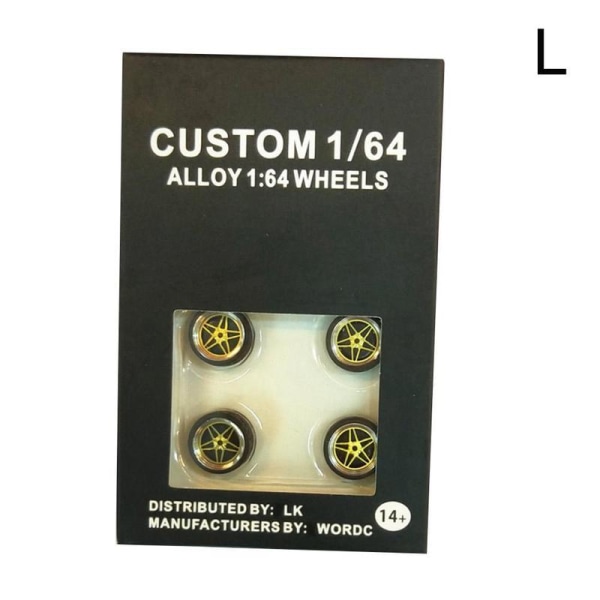 1:64 Alloy Car Model Modification Accessories Metal Wheel L
