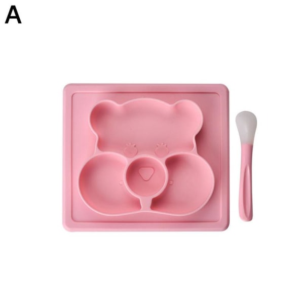 Cute Feeding Dish Silicone Mat Baby Kids Toddler Suction Tray
