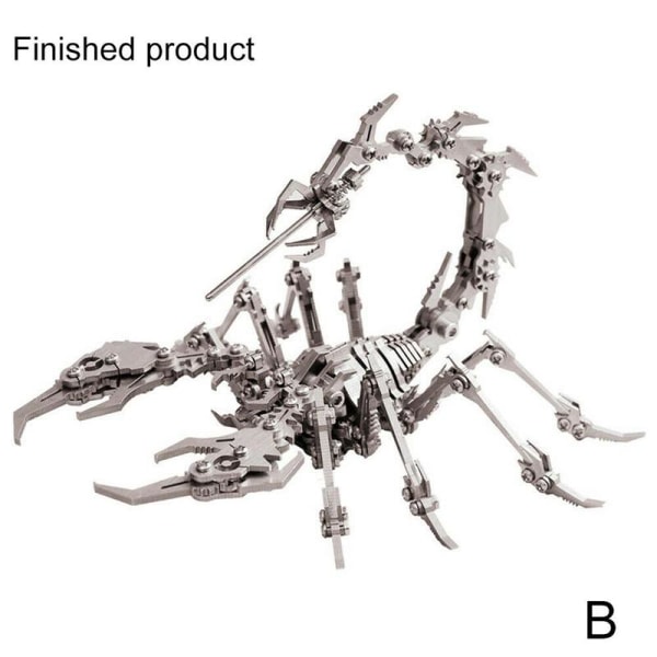 Stainless Steel Scorpion 3d Puzzle Assembly Diy Model B0a1 B Finished Product