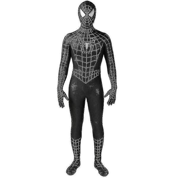 Tobey Maguire Spider-Man -asu Musta/punainen Raimi Spider-Man Cosplay Supersankari Zentai-puku Halloween-asut