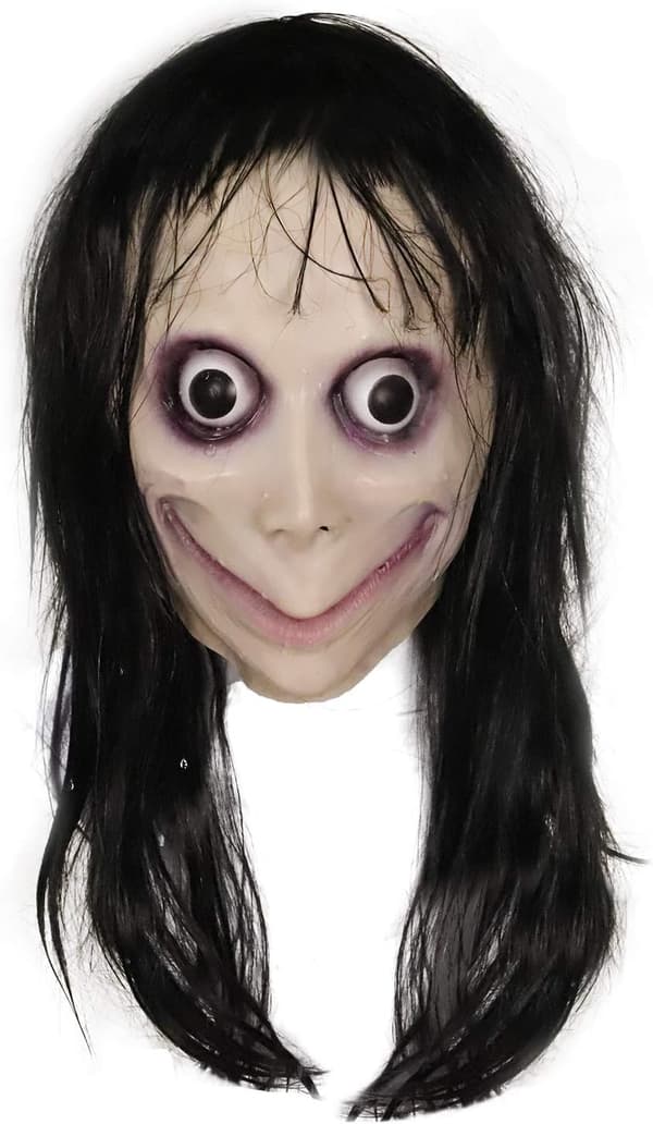 Molezu Momo Maske Skræmmende Maske, Uhyggelig Maske Monster Maske, Horror Kostumer Fest Gummi Latex Maske til Halloween Voksen