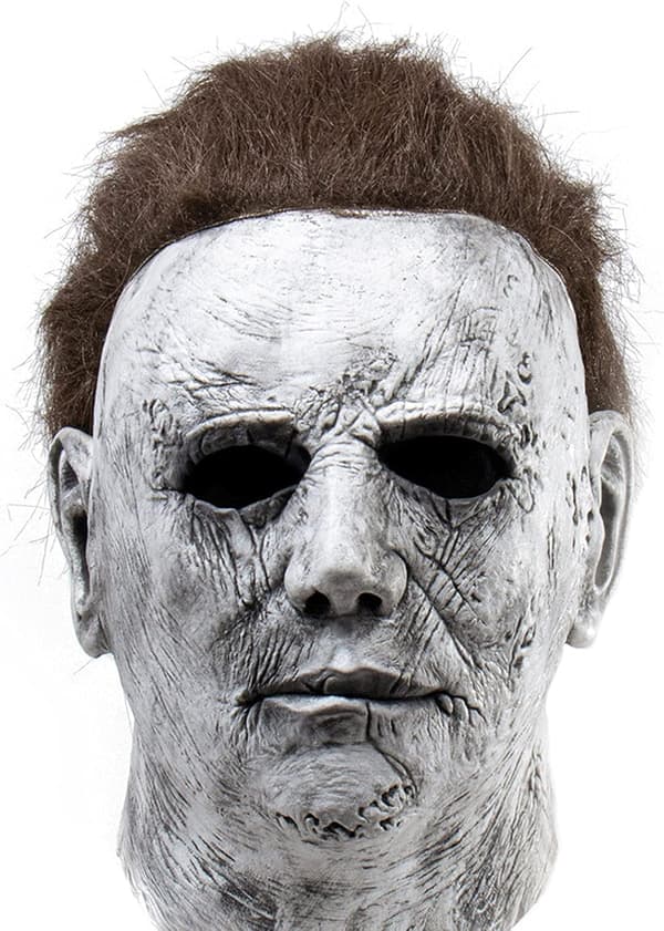 Mingqing Halloween Michael Myers Maske, Halloween Latex Horror Scary Masker til Cosplay Kostume