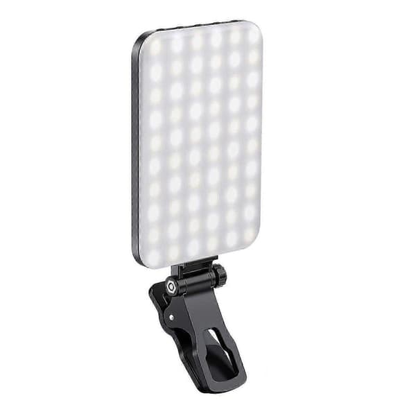 Selfie-lys, 60 LED genopladelig telefonlysklemme, 3 lys- og uendelige justeringstilstande, 2000mAh Selfie-lys til iPhone Tiktok, Helt ny