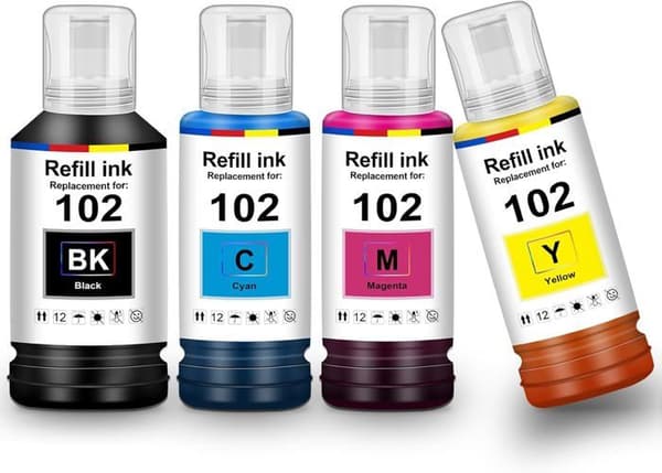 Blæk 102 Et-3850 Et-4850 Et-2856 Et-2750 Kompatibel Patrone Til Epson 102 Multipack Kompatibel Flaske Til Epson Ecotank Et