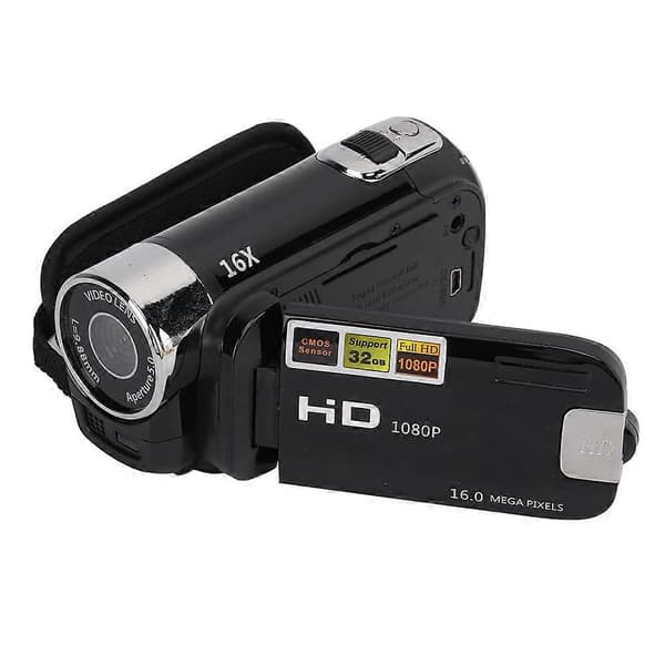 16MP Digitalt videokamera 1080P Full HD DV Videokamera Digitalt videokamera med roterende skjerm 16X N