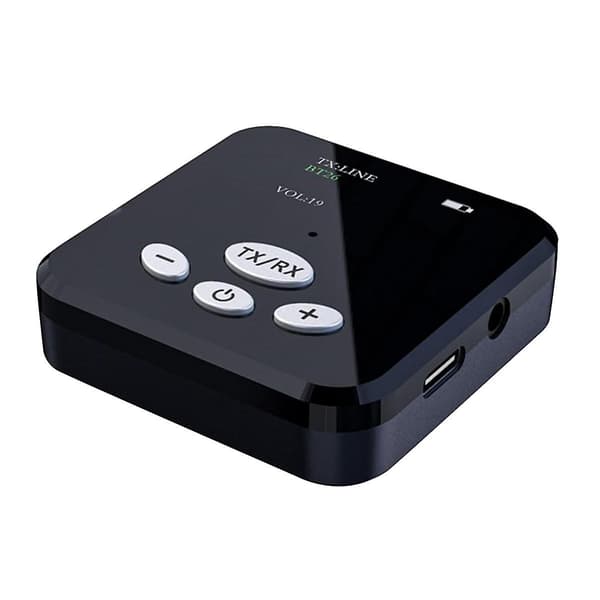 Bluetooth 5.0 Sender og Modtager, HiFi Trådløs Lydadapter, 2-i-1 Bluetooth Adapter, 3.5mm Bluet
