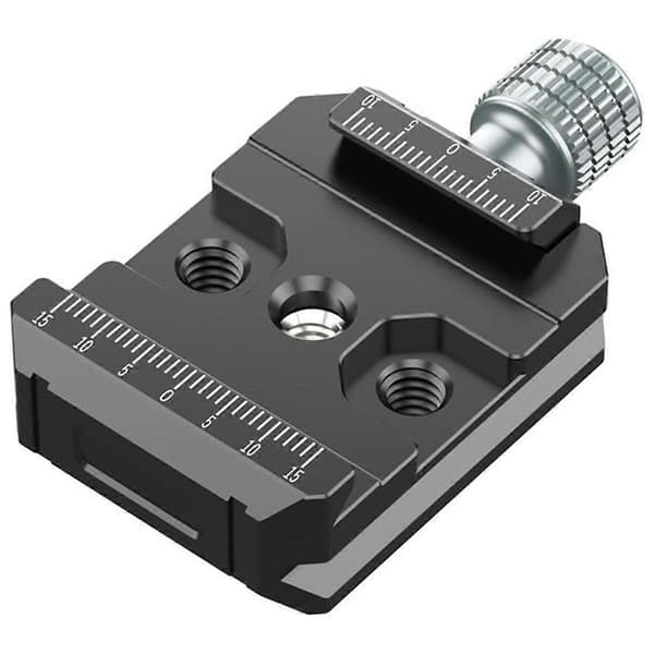 Universal Type Clamp med 3/8 og 1/4 Skrue Hurtigudløsningsplade Arca QR Clamp til DSLR Stativer S/SC