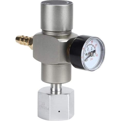 CO2-trykkregulator, 2-i-1 Mini CO2-gassregulator og sodatrykkmåler med 3/8in til TR21.4-adapter for SodaStream