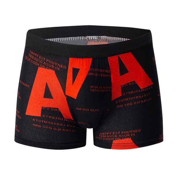 5-pak lange boxershorts til mænd, højstrækbart strikstof, mønster, komfortable fashionable shorts 5 stk.