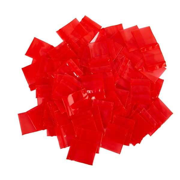 100 stk. plastikemballageposer Ziplock Pilleemballageposer Mini lynlåsposer Lynlåspose Ziplock-pose