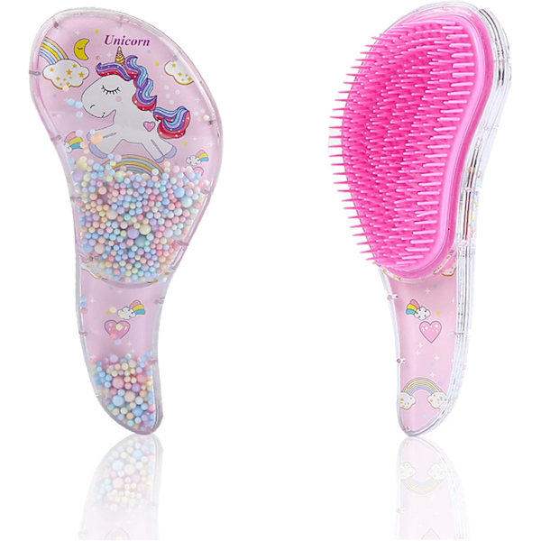 Hårborste, antistatisk utredningsborste för barn, barns hårborste, borstlös våt och torr hårborste för lockigt och långt hår alla typer