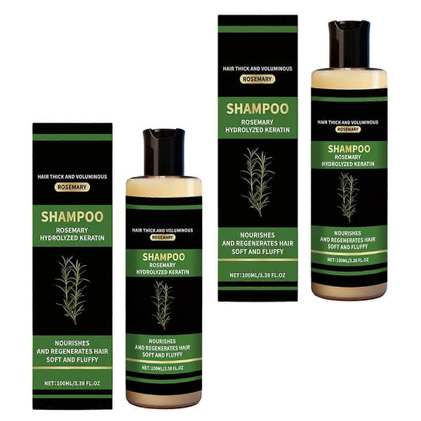 Luomu-rosmariini hiustenkasvushampoo luonnollinen hiuksia paksuntava rosmariini hydrolysoitu keratiinishampoo kaikille hiustyypeille