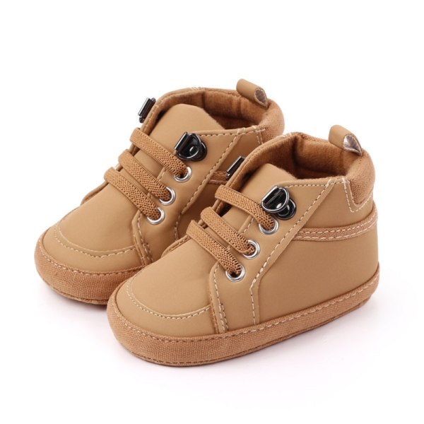 Baby Boy Brown Casual Shoes High-top Soft Bottom Toddler 6-12m