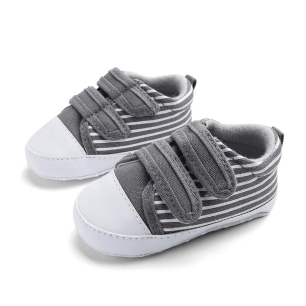 Baby Canvas Casual Cotton Soft Shoes Gray 13-18m