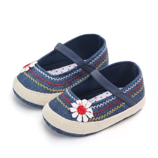 Baby Denim Soft Sole Indoor Toddler Shoes Dl 6-9m