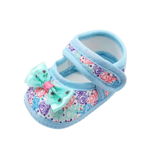 Baby Girl Anti-slip Floral Bow Casual Sneakers Toddler Shoes L 13-18months