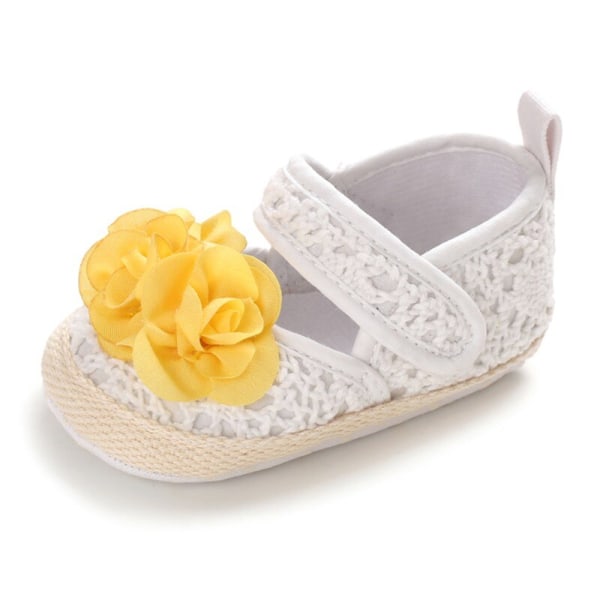 Baby Girl Mary Jane Big Flower Knitted Sweet Princess Shoes W 6-12months