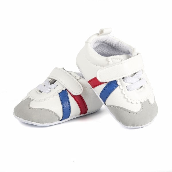 Baby Pu Sneakers Sports Running Shoes Blue 3-6m