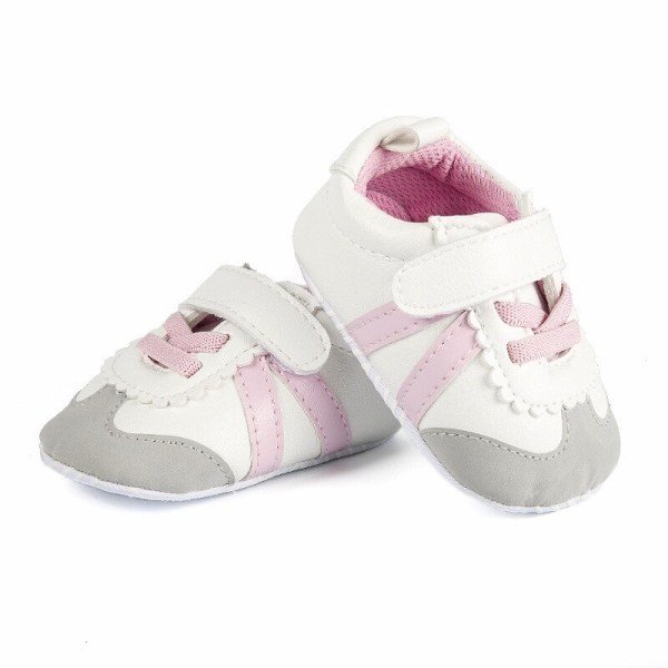 Baby Pu Sneakers Sports Running Shoes Pink 9-12m