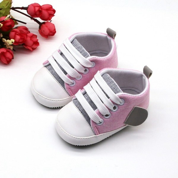 Baby Soft Sole Anti-slip Outdoor Casual Canvas Shoes Lavender 0-6months