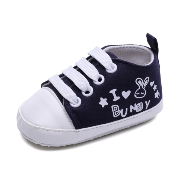 Baby Sweet Bunny Lace-up Canvastoddler Shoes Anti-slip Soft Sole B 13-18months