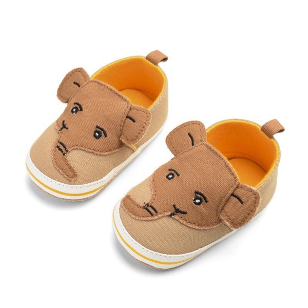 Canvas Baby Shoes Casual Cartoon Champagne 7-12m