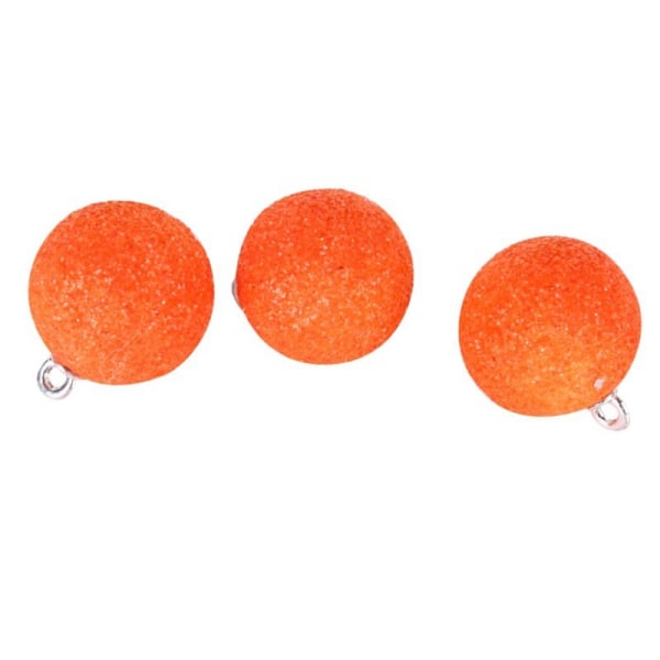 Christmas Glitter Balls Chic Baubles New Year Ornament Orange