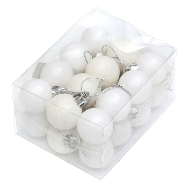 Christmas Tree Ball Bauble Hanging Xmas Decoration Supplies White