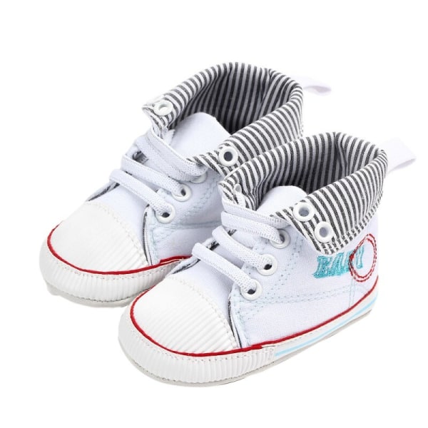 White 9-12m Canvas Baby Sneaker Sport Shoes