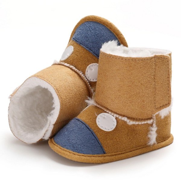 Winter Baby Cute Cartoon Soft Plush Boots Booties Shoes C 0-6m