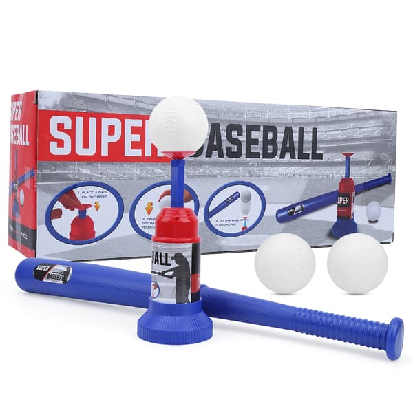 Halvautomatisk baseballkaster-bat-bold-sæt legetøj til børn 777 607