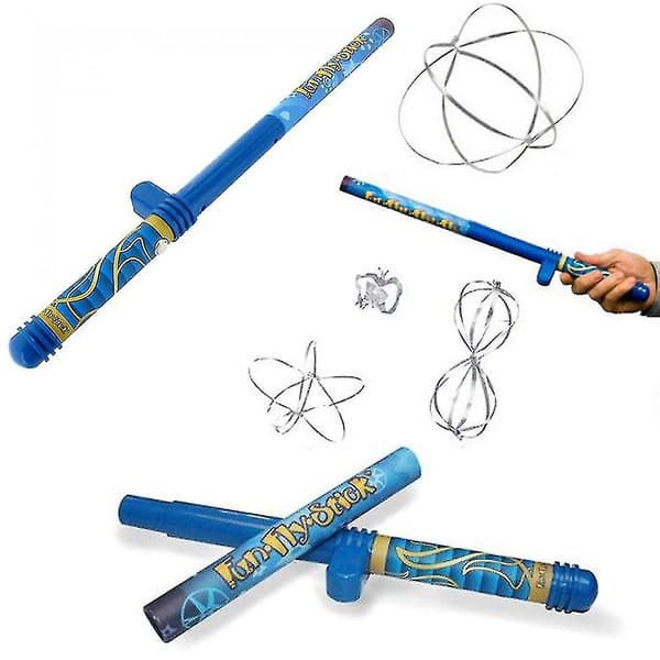 Morsom Fly Stick Elektrisk Statisk Tryllestav Vitenskapssett Utdanningsleker Fantastisk Levitasjonsstav Med 10stk Flygende Former[HK]